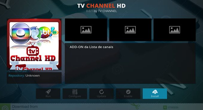 TV Channel HD Addon Guide