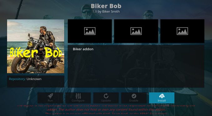 Biker Bob Addon Guide - Kodi Reviews