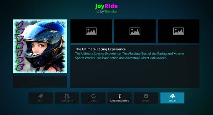 JoyRide Addon Guide - Kodi Reviews