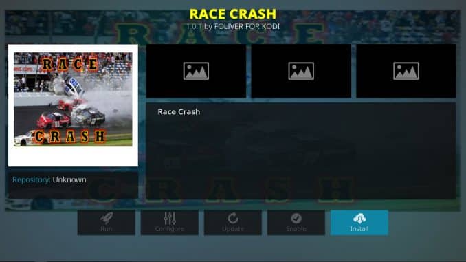 Race Crash Addon Guide - Kodi Reviews