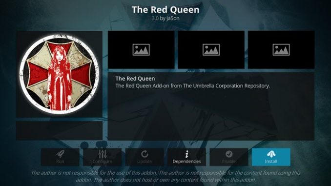 Red Queen Addon Guide - Kodi Reviews