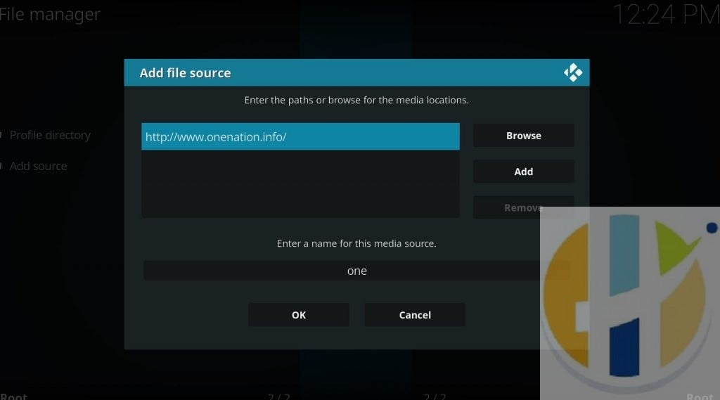 kodi add file srouce