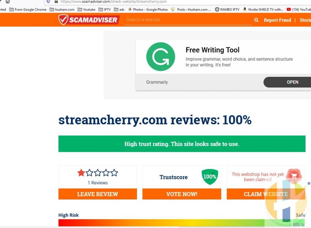Streamcherry.com scam advisor