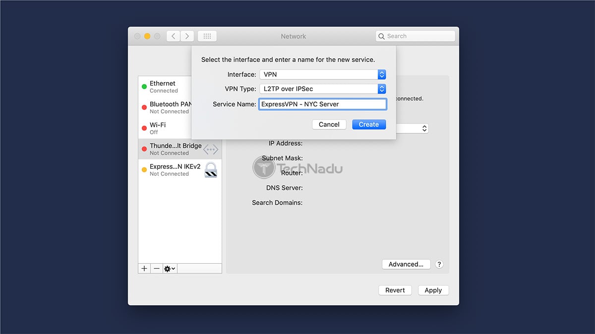how to turn on vpn on a mac