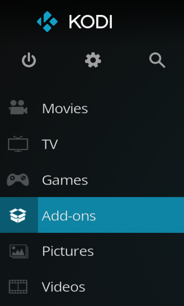 05 - kodi home screen