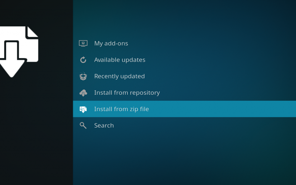 07 - kodi install from zip file