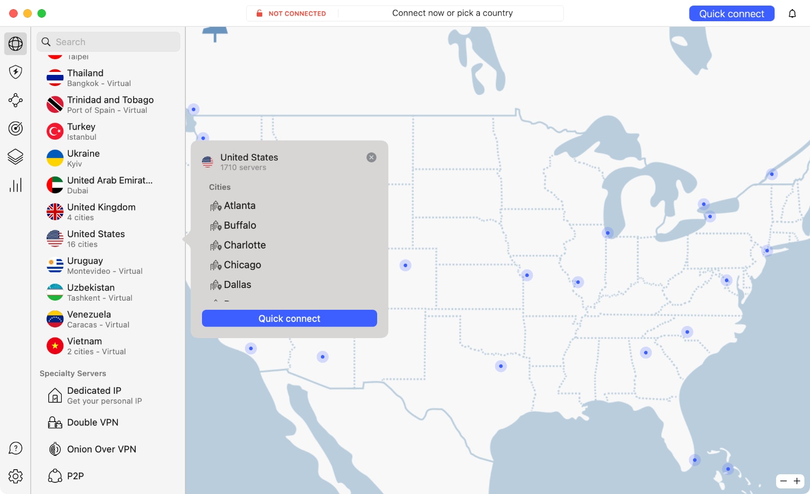 Connecting to NordVPN US Server