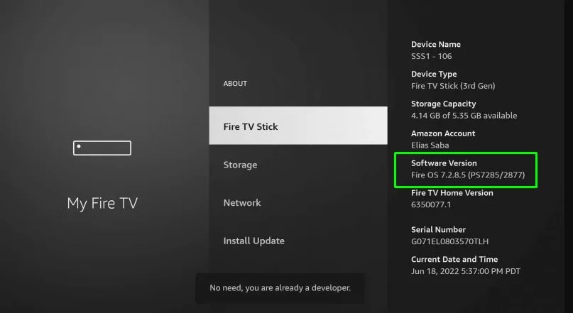Check Firestick Version 